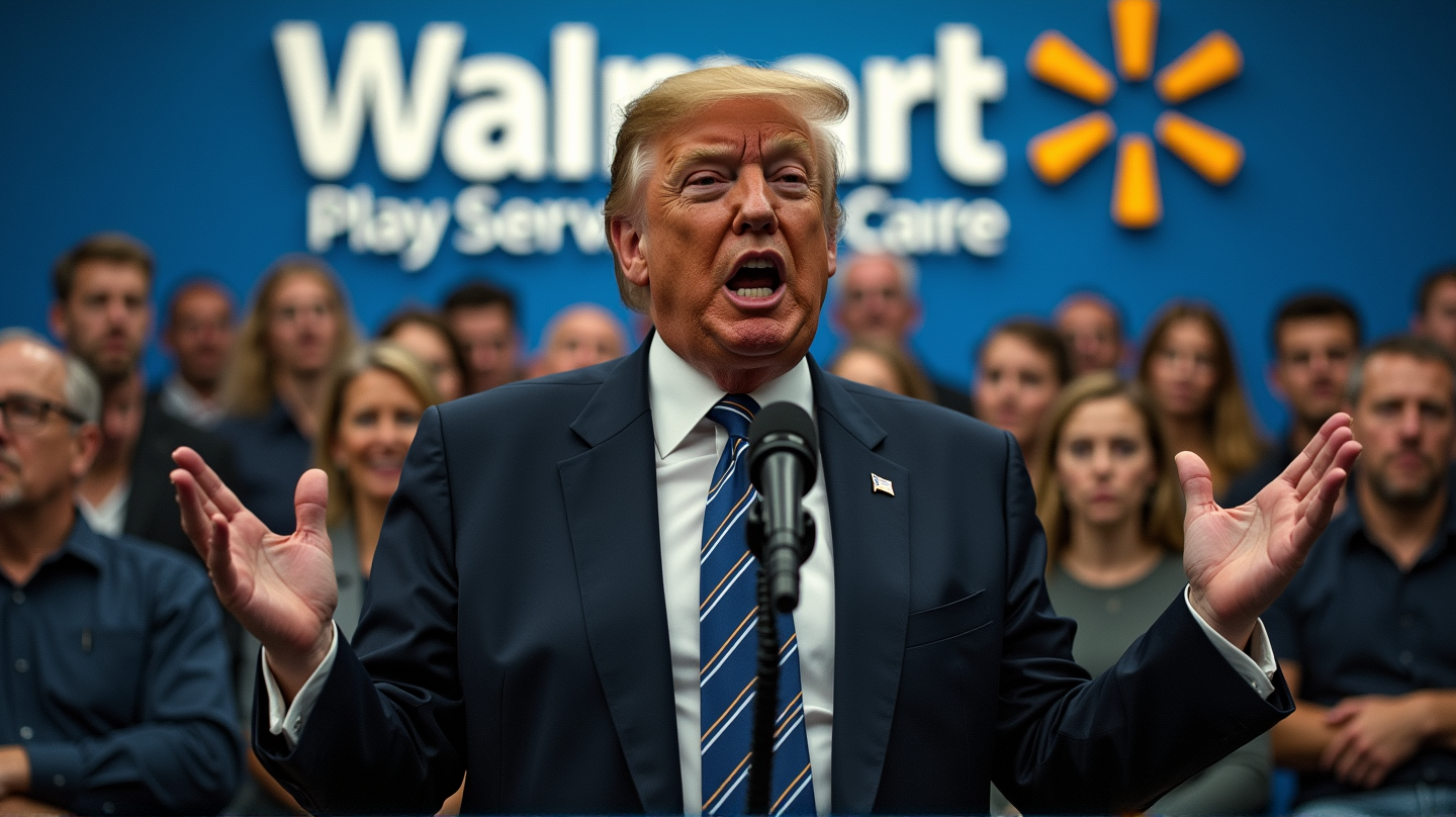 Trumpin Rohkea Haaste Walmartille: 'Syökää Tullit!' Talouden Koukeroissa