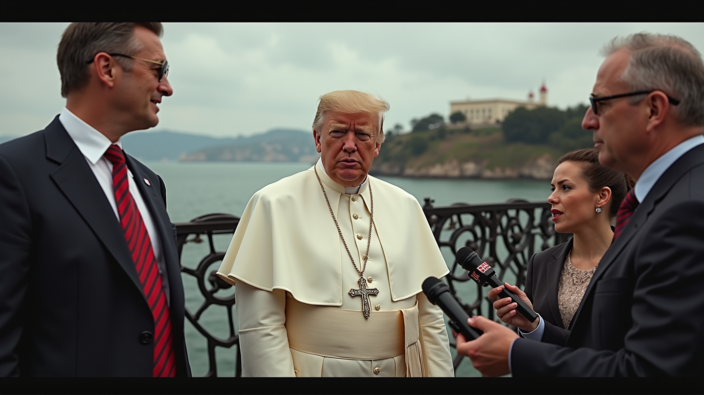 Trump haastaa Hollywoodin ja Alcatrazin keskellä kiistaa paavin AI-kuvasta