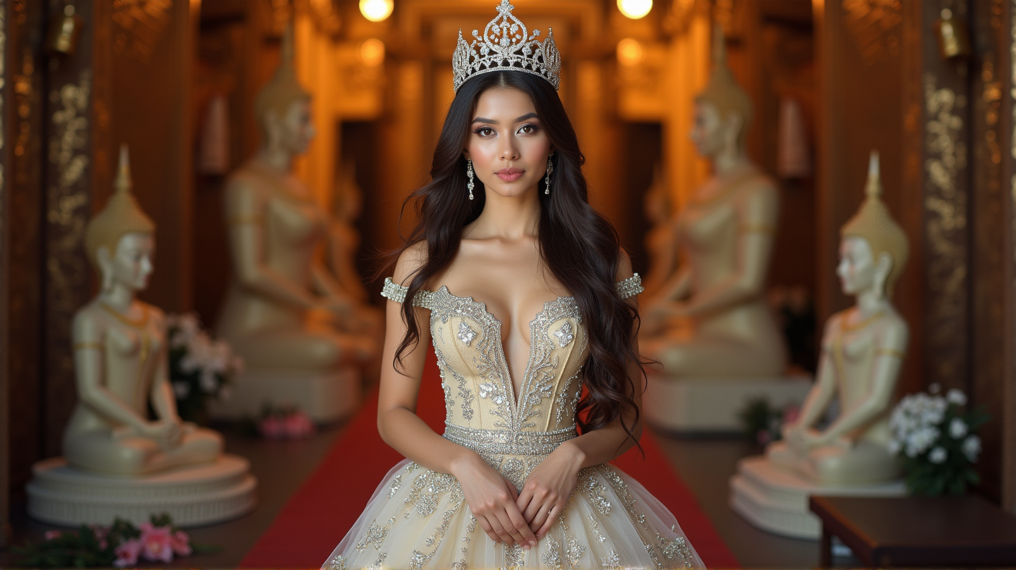 Murtamalla esteitä: Thailainen opiskelija tekee historiaa Miss Maailma 2025 -kilpailussa