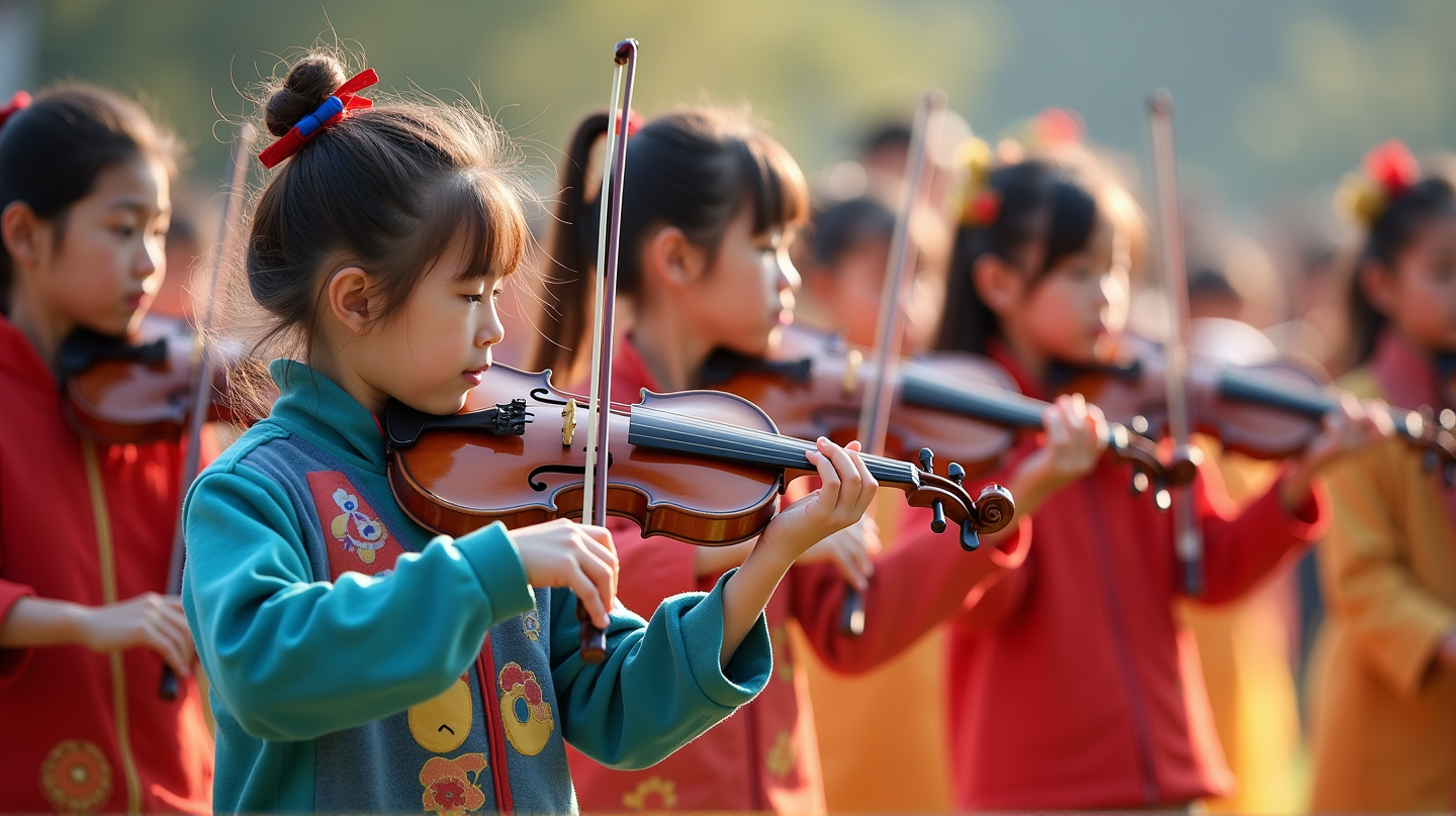 Harmoninen Kokoontuminen: 3 000 Nuorta Viulistia Juhlii Kiinan Kulttuuria