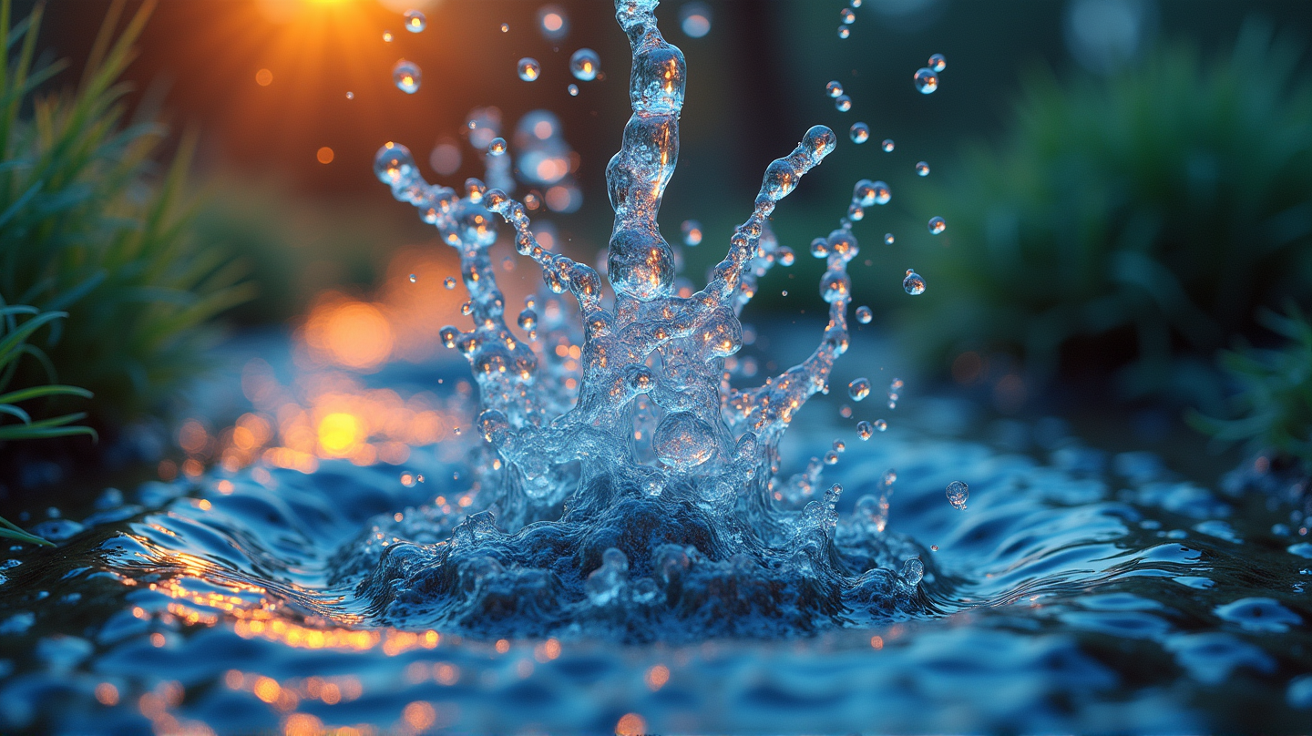 Molekyylien kätketty maailma: Kuinka pienet liikkeet muokkaavat vesipisaroita