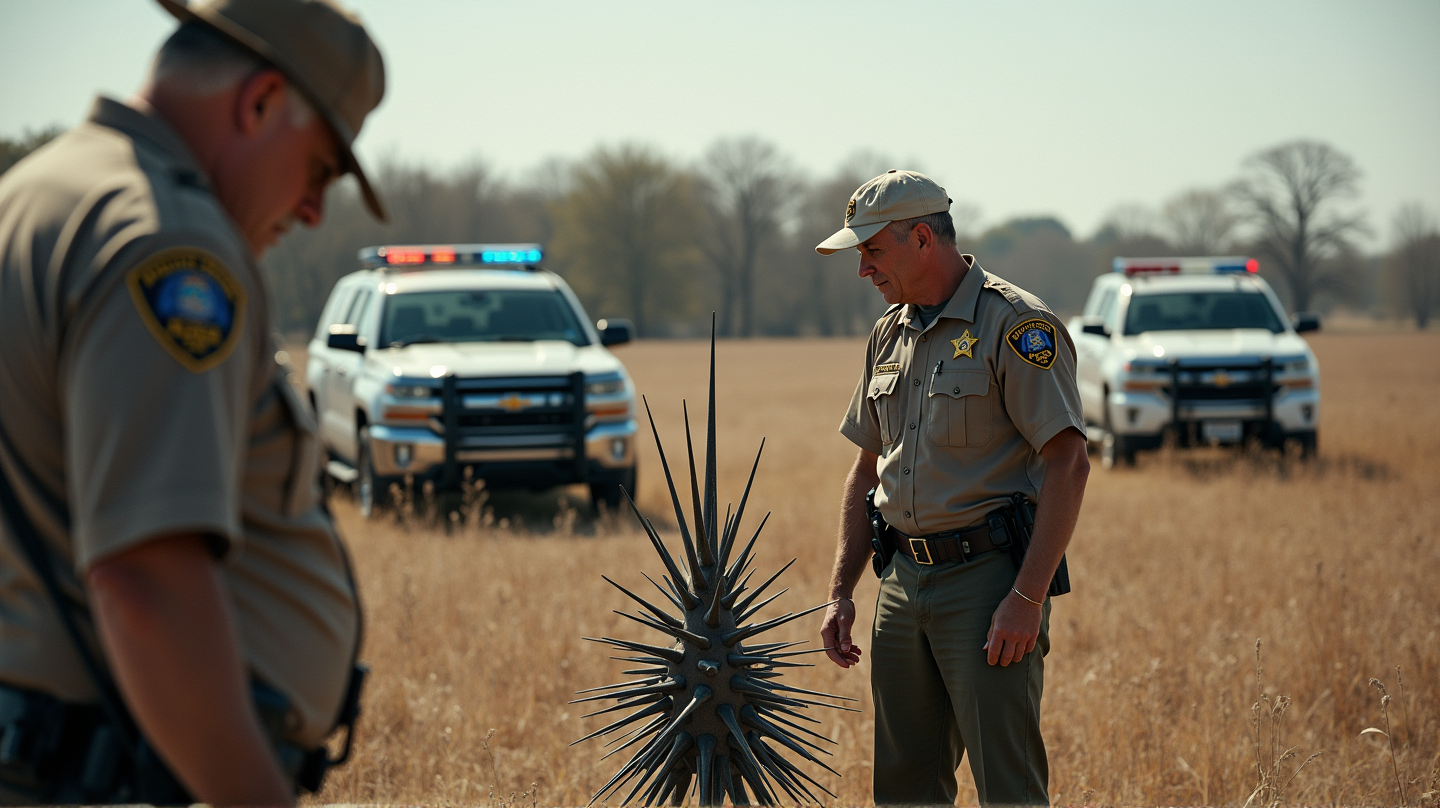 Mysteerinen piikikäs esine herättää tutkimukset Shelby Countyssa