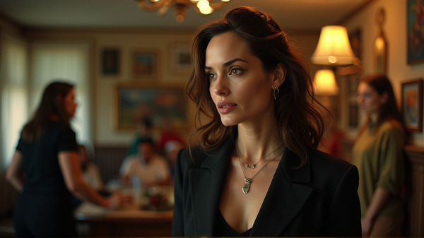 Angelina Jolie valtaa näyttämön 'Anxious People' elokuvasovituksessa
