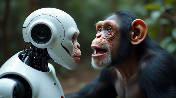 Simpanssit Jäljittelevät Robotit: Avataan Haukoitusmysteerin
