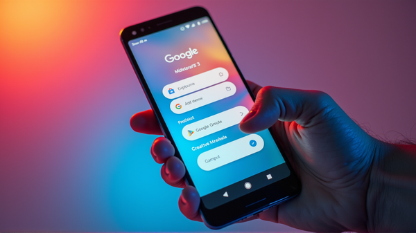 Googlen uusi ilme: Material 3 ekspressiivinen uudelleensuunnittelu saapuu tileihin