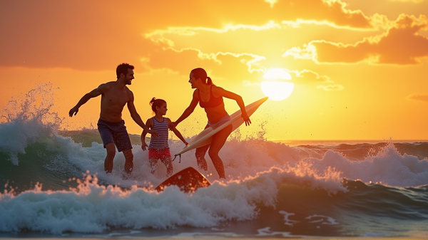 CAK:n valmentaja Chad Speckin perheen seikkailut: Surffailua Havaijilla!