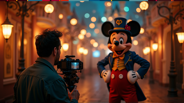 Jon Favreau kuvaa uuden taianomaisen TV-sarjan Disneylandissa