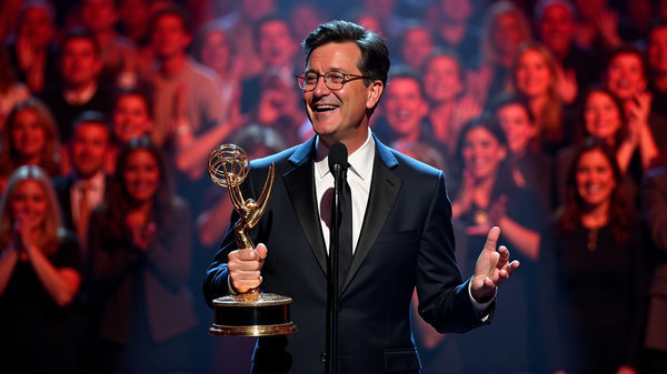 Stephen Colbertin voitto: Emmy-voitto ohjelman lopettamisen jälkeen!