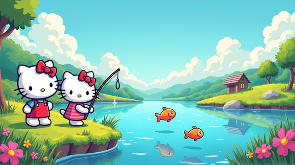 Sukella Seikkailuun: Avaa Kalakilpailu Hello Kitty Island Adventure -pelissä