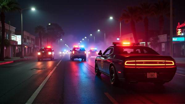 Korkeanopeuksinen draama: Takaa-ajo päättyy tuliseen onnettomuuteen Pohjois-Hollywoodissa